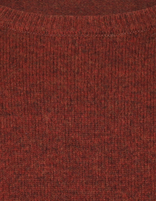 Pullover Lamswol ronde hals | Rood