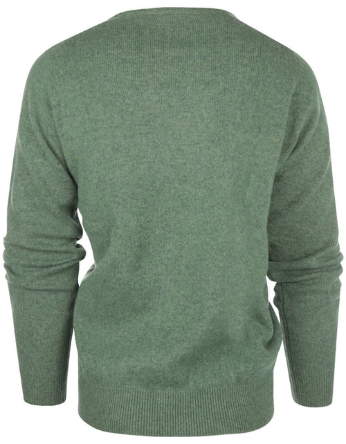 Pullover Lamswol ronde hals | Groen