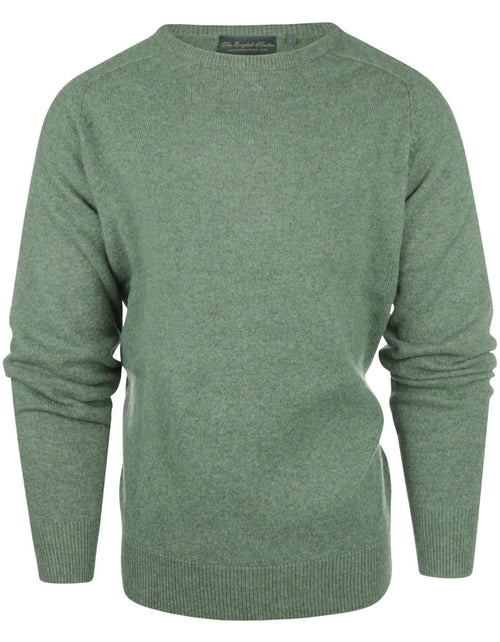 Pullover Lamswol ronde hals | Groen