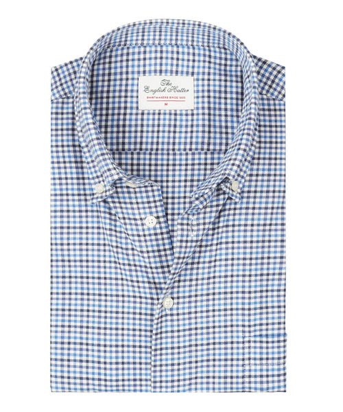 Katoenen Overhemd Button Down Regular Fit | Blauw