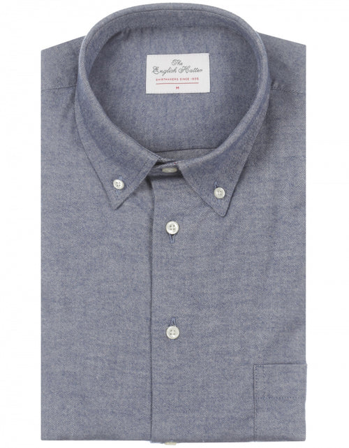 Cotton Shirt Button Down Regular Fit | Blue