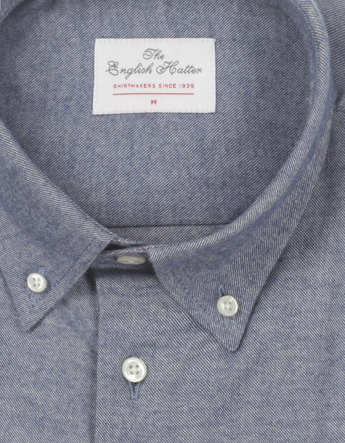 Cotton Shirt Button Down Regular Fit | Blue