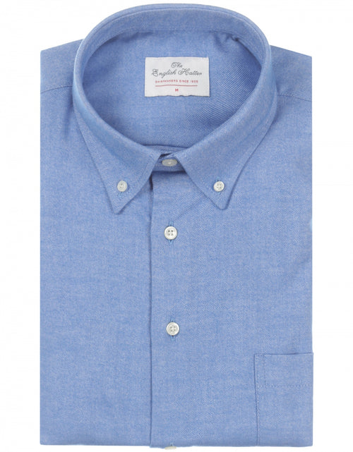 Cotton Shirt Button Down Regular Fit | Blue