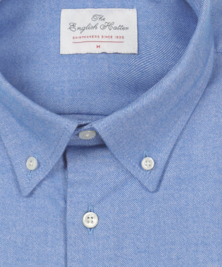 Katoenen Overhemd Button Down Regular Fit | Blauw