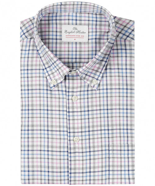 Katoenen Overhemd Button Down Regular Fit | Bruin