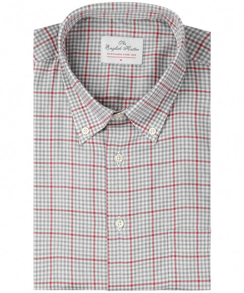 Katoenen Overhemd Button Down Regular Fit | Bruin