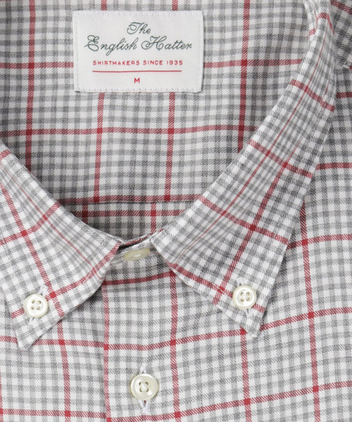 Katoenen Overhemd Button Down Regular Fit | Bruin