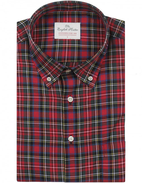 Cotton Shirt Button Down Regular Fit | Red