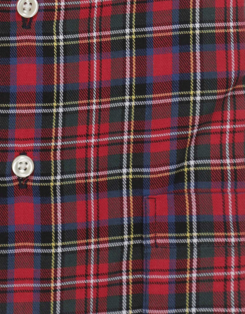 Cotton Shirt Button Down Regular Fit | Red