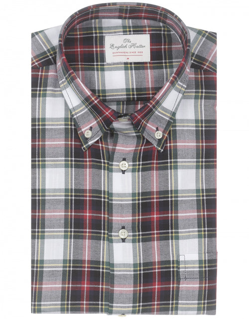 Katoenen Overhemd Button Down Regular Fit | Rood