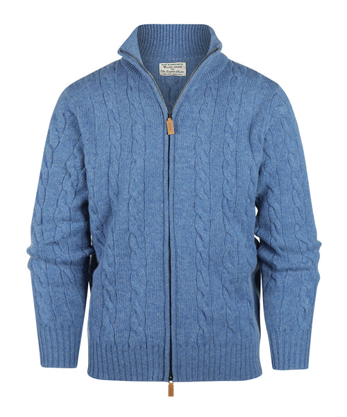 William Lockie Kabelvest met Rits | Jeans