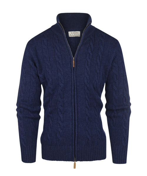 William Lockie Cable Cardigan with Zipper | Regatta