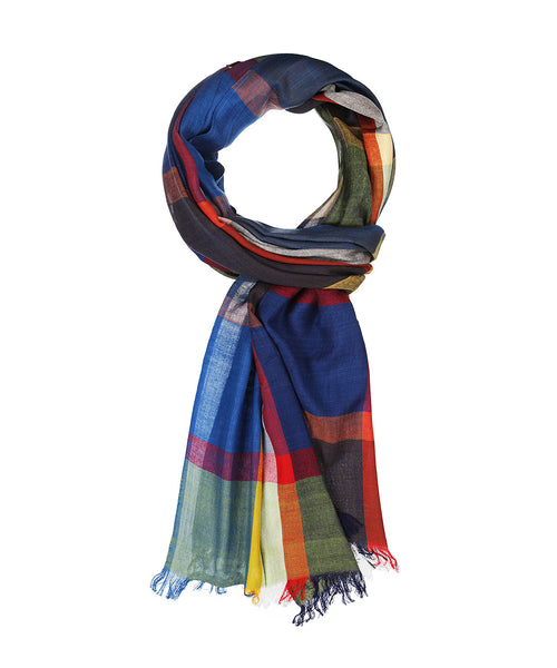 Striped Scarf | Blue