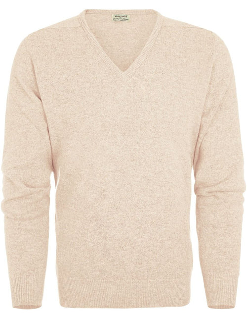 Pullover v-hals lamswol *Sale* | Beige