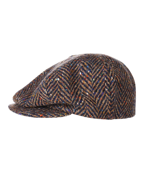 Tweed Ballon Cap | Blauw