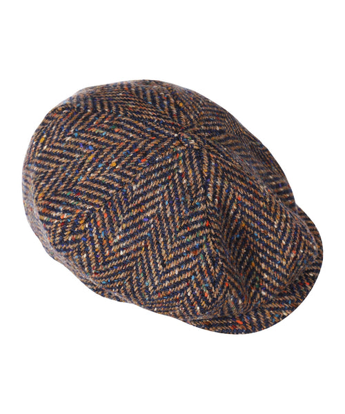 Tweed Ballon Cap | Blauw