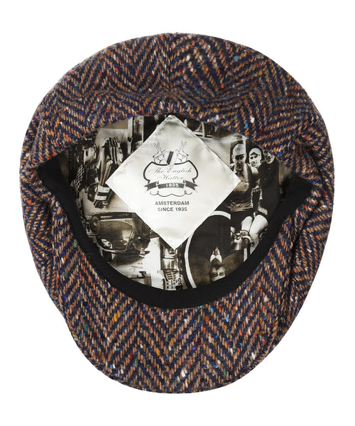 Tweed Ballon Cap | Blauw