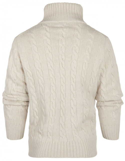 Pullover polo cashmere merino wool | Beige