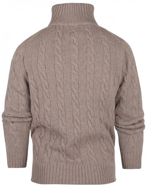 Pullover polo cashmere merino wol | Bruin