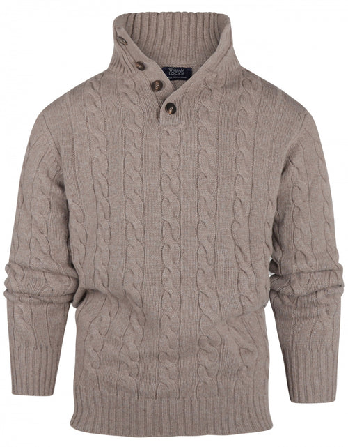 Pullover polo cashmere merino wol | Bruin