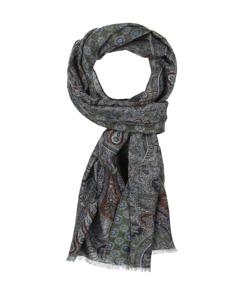 Thin wool scarf | Green