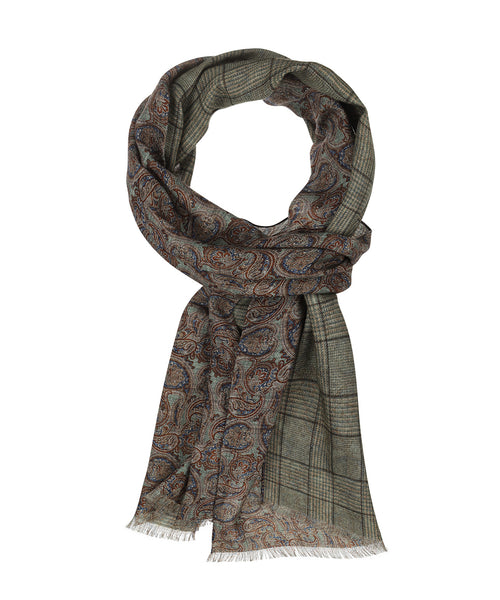 Thin wool scarf | Green