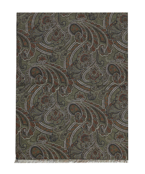 Thin wool scarf | Green