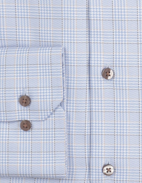 Overhemd geruit button down | Blauw