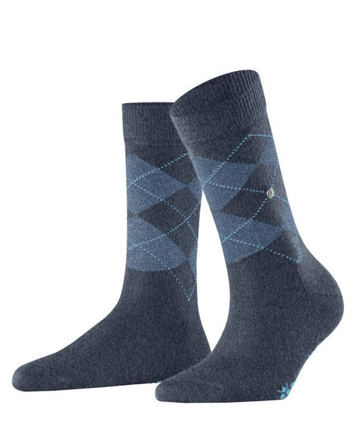 Marylebone Lurex socks | Blue