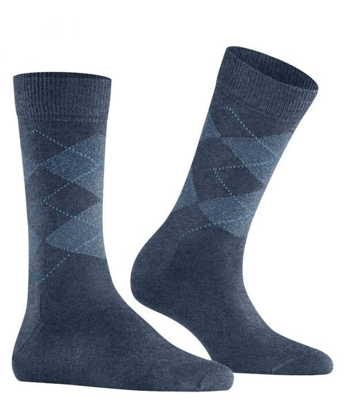 Marylebone Lurex socks | Blue