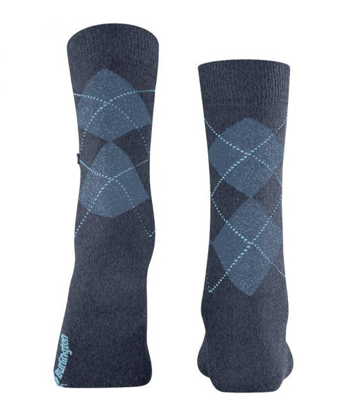 Marylebone Lurex socks | Blue