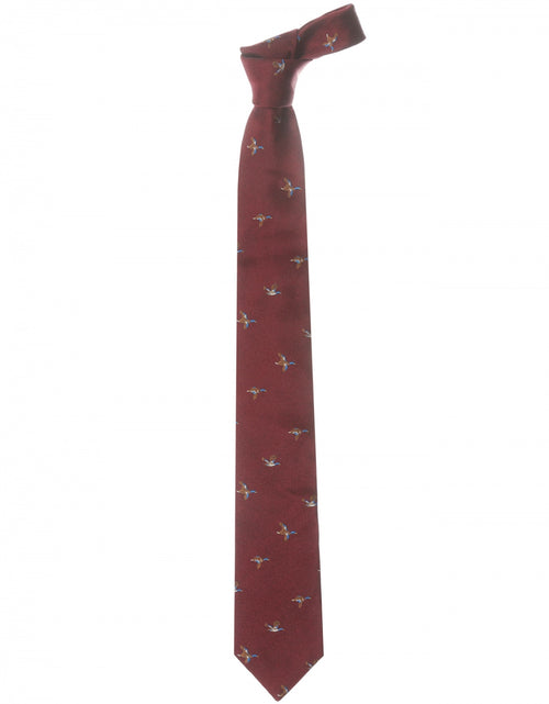 Woven Silk Tie | Red