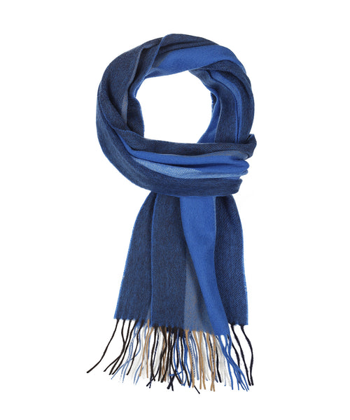 Scarf Wool and Cashmere 30X190 | Blue