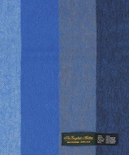 Scarf Wool and Cashmere 30X190 | Blue