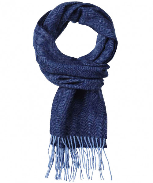 Merino Wool Scarf | Blue