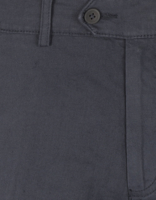 Chino Derby Linnen en Katoen | Navy Blauw