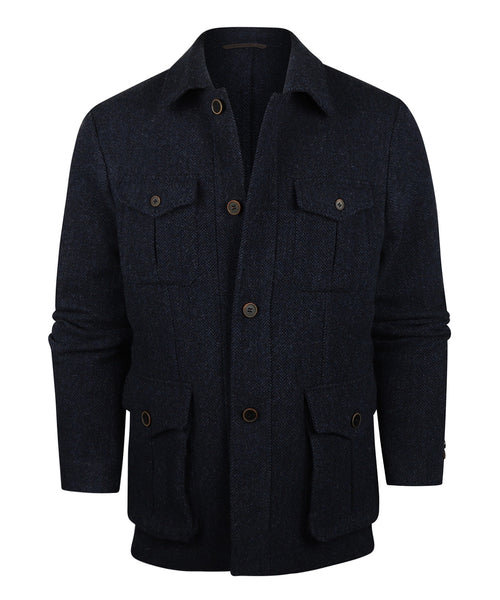 Tweed Jas Cooper | Blauw