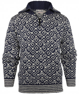 Trui Svalbard hoge rits | Navy Blauw