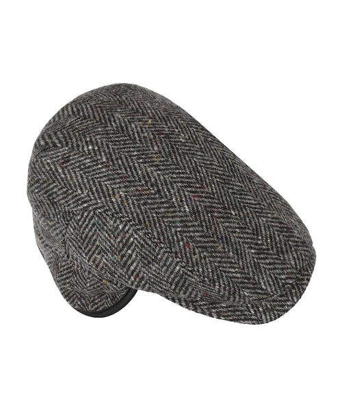 Tweed Cap met Oorflappen | Zwart