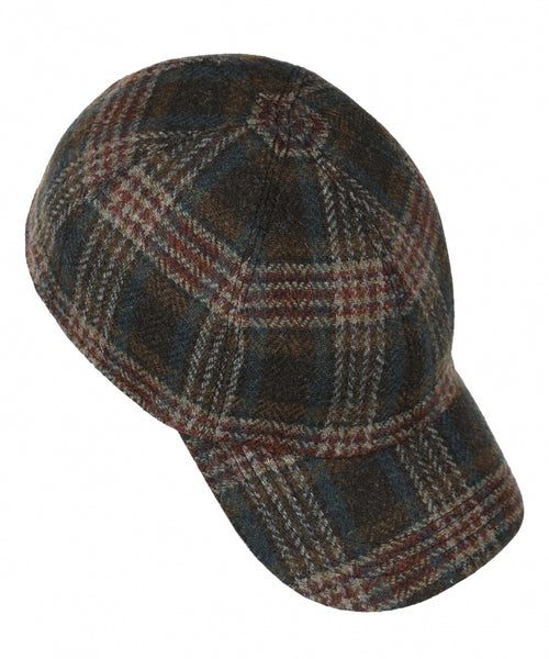 Tweed Baseball Cap | Blue