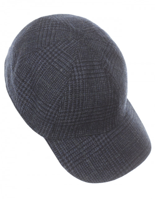 Tweed Baseballcap | Blauw