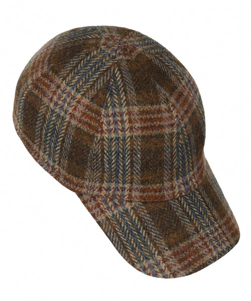 Tweed Baseball Cap | Brown