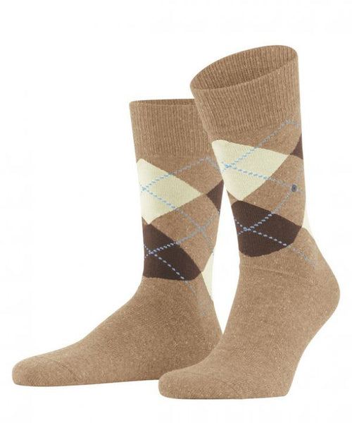 Tweed argyle heren sokken | Bruin