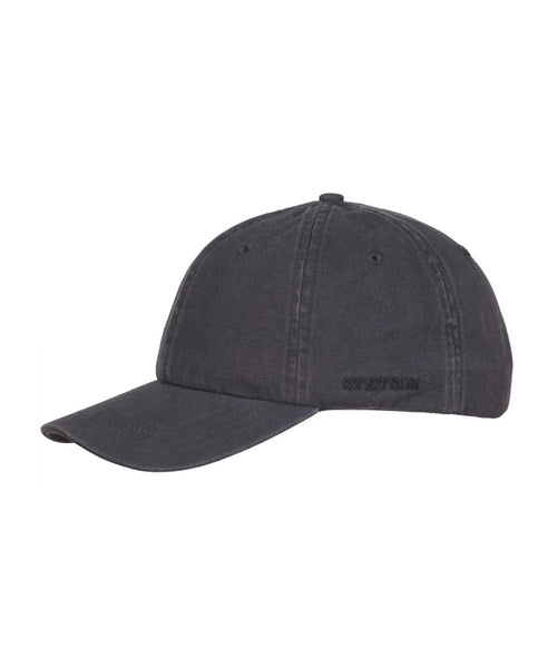 Stetson Baseball Cap Cotton | Antraciet Grijs