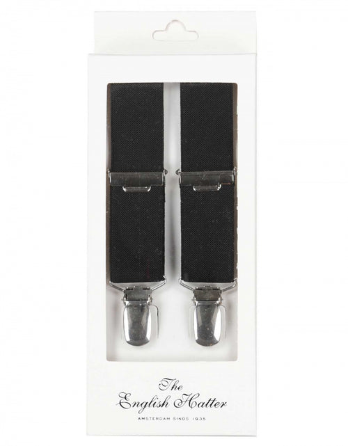 Narrow Braces with Clips | Black