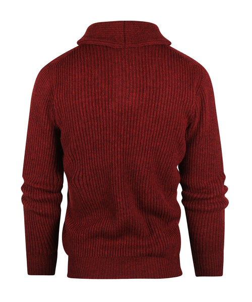 William Lockie Pullover Shawl Kraag | Red Velvet