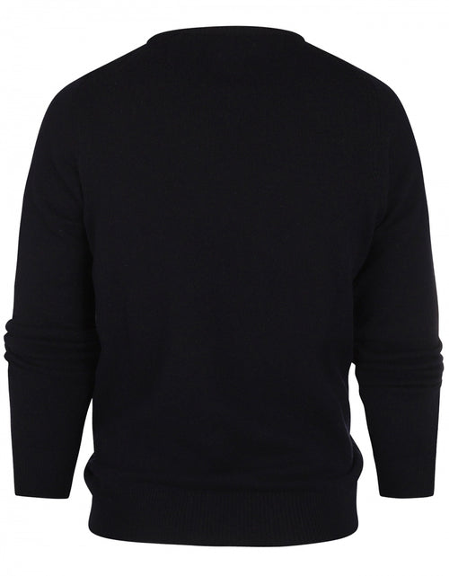 WL Ronde Hals Ruit Pullover | Navy Blauw