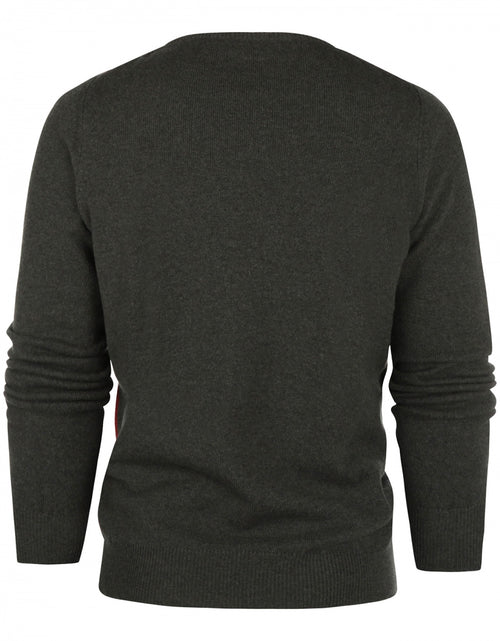 WL Ronde Hals Ruit Pullover | Leger Groen