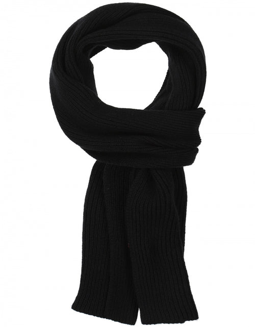 WL Cashmere Rib Sjaal | Zwart