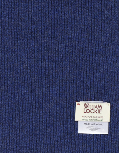 WL Cashmere Rib Sjaal | Blauw